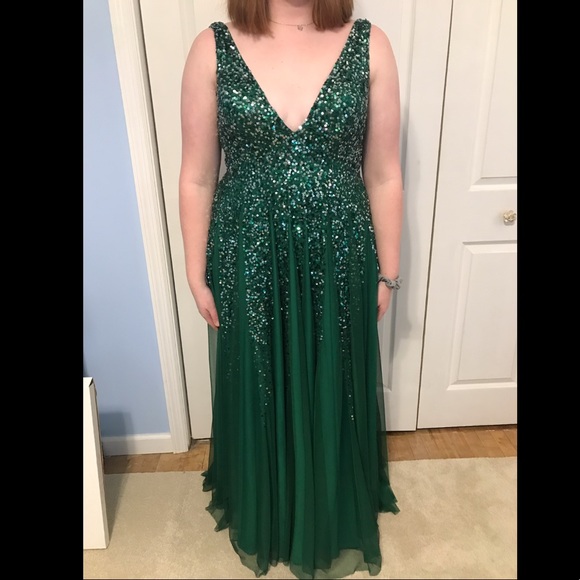 Green Prom Dress - Picture 3 of 6